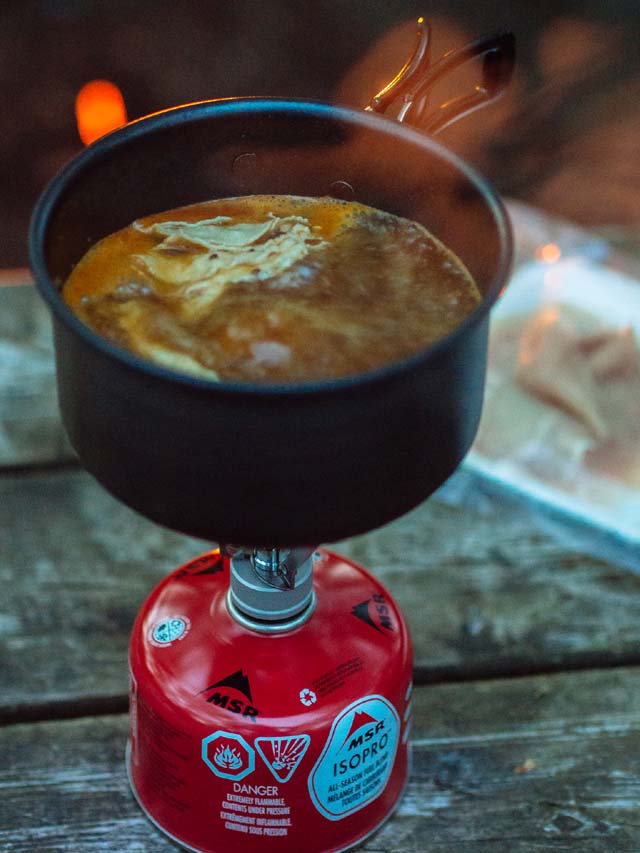 tortilla soup backpacking