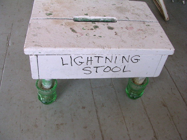 lightning stool in Park Butte lookout