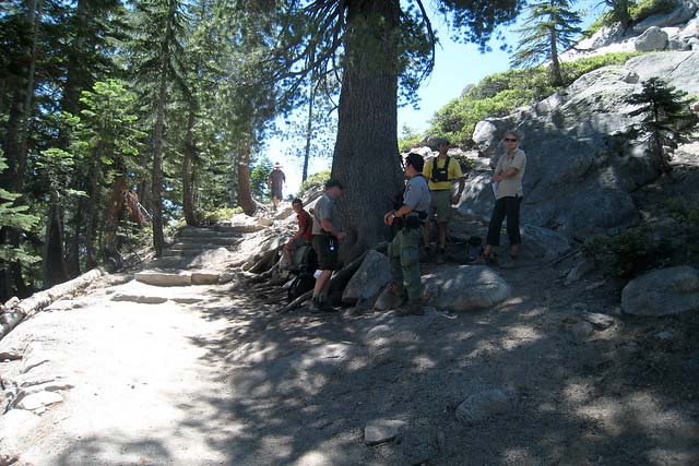 rangers checking permits