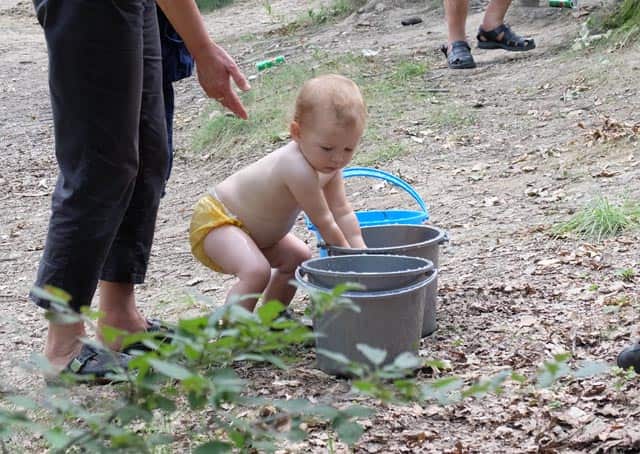 bucket games camping