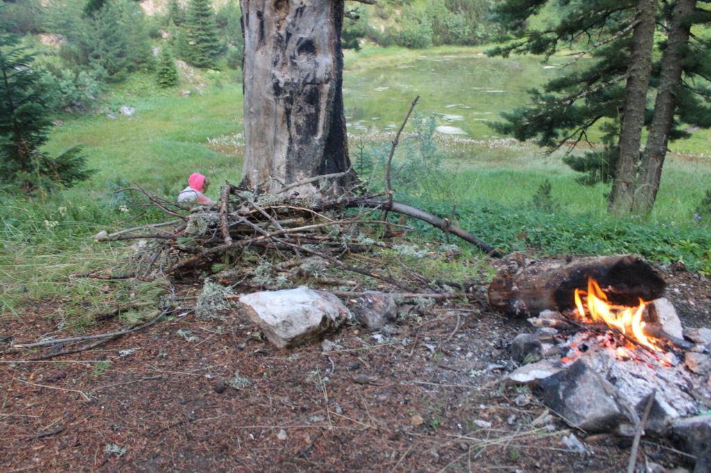 This stack of firewood lasted us a few hours.