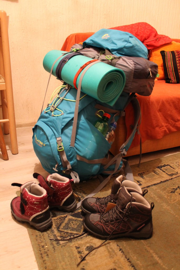 Gear all packed for a 6-day backpacking trip!