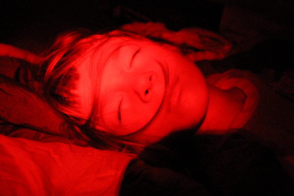 The red light setting is awesome for when you don't want to wake people up in the tent!