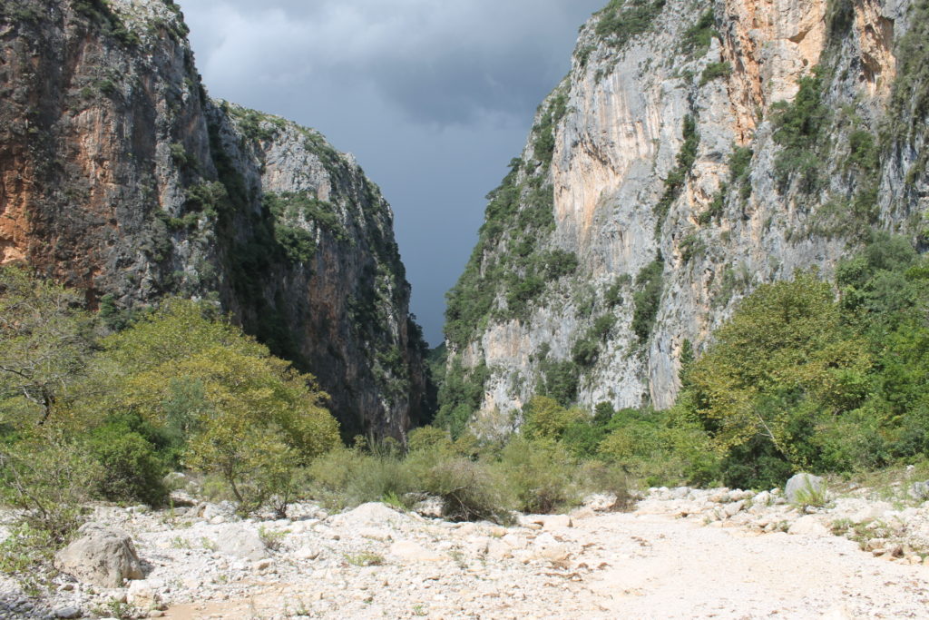 This is what the entrance to the canyon looks like from the beach