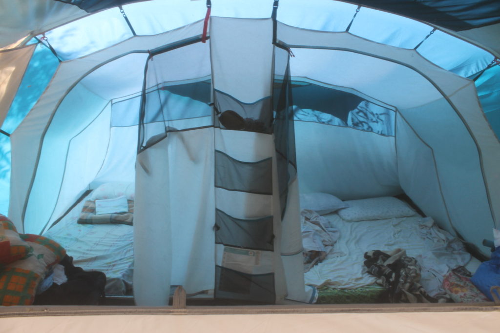 If you don't have your own tent, you can pay to sleep in their tent