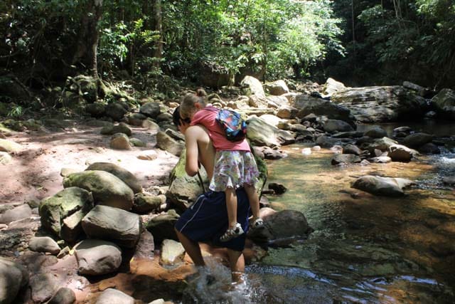 hiking in the jungles of Peru