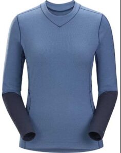 arcteryx rho base layer top for women merino