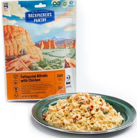 backpackers pantry Fettucini alfredo with chicken