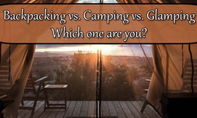 backpacking vs camping vs glamping