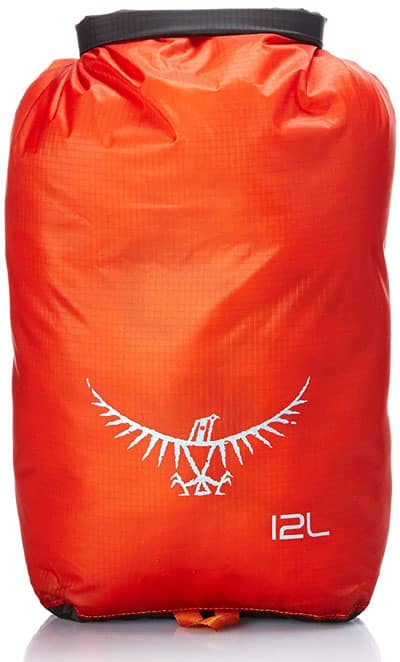 This waterproof dry sack by Osprey is the perfect bear bag. Buy it here for $20.