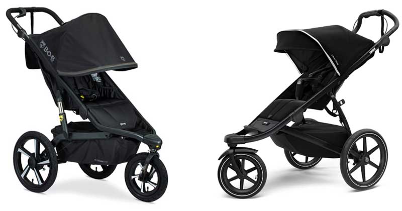 BOB Alterrain Pro vs Thule Urban Glide 2 strollers off road