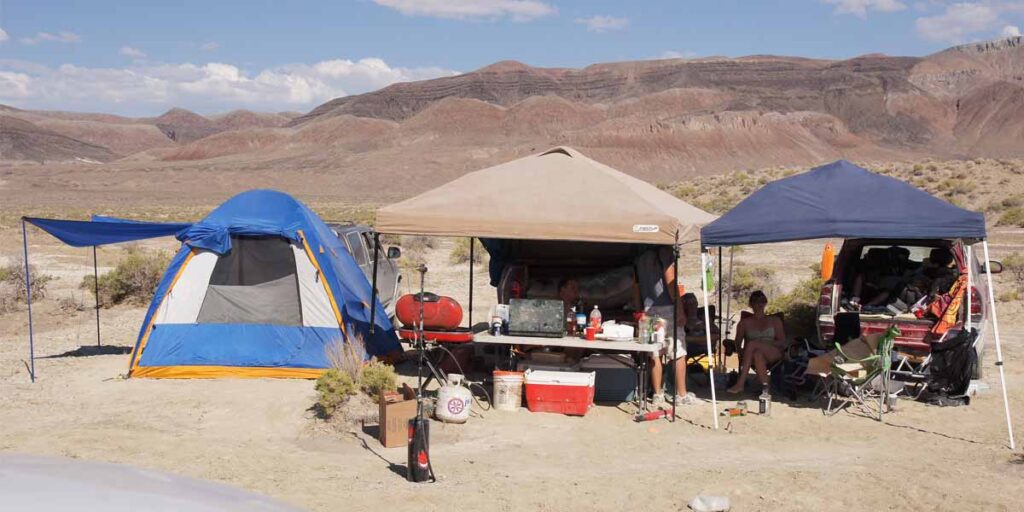 camping in hot temperatures