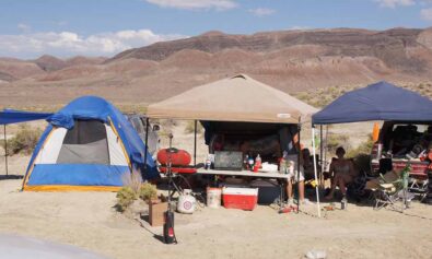 camping in hot temperatures