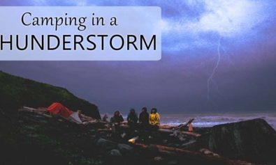 camping in thunderstorm