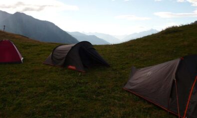 camping on uneven ground