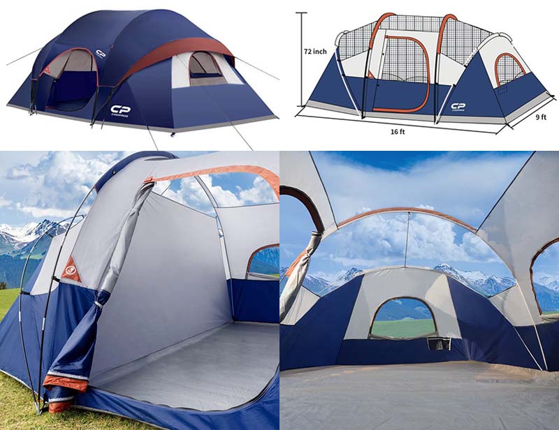 campros 9 person large family camping tent