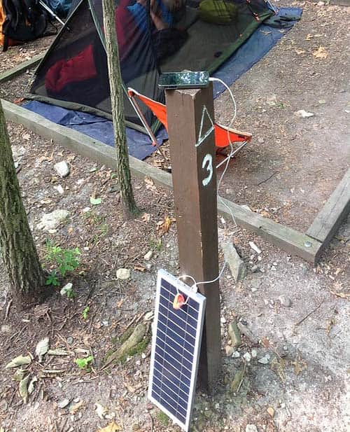 charging with solar panel