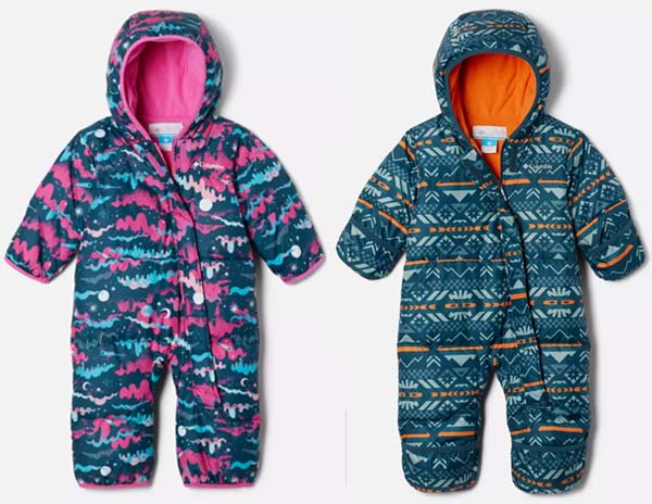 columbia snuggly bunny snow suit for babies and toddlers