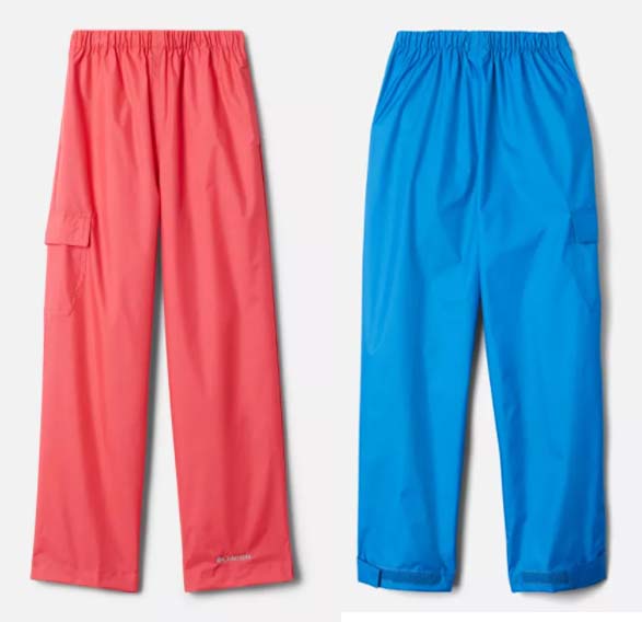 columbia kids rain pants