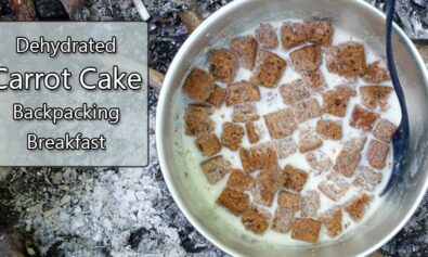 dehydrated carrot cake backpacking breakfast idea