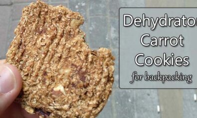 dehydrator carrot cookies for backpacking