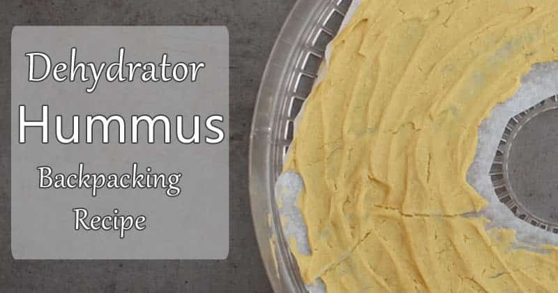 dehydrator hummus backpacking recipe