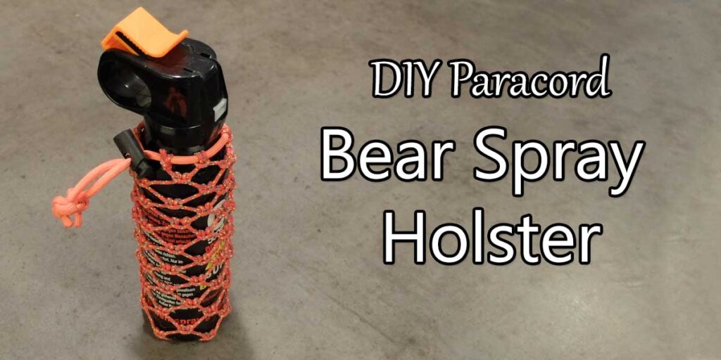 diy bear spray holster paracord instructions