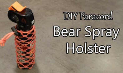 diy bear spray holster paracord instructions