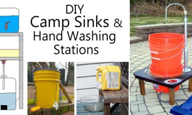 diy camp sink hand washing station