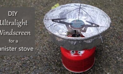 diy ul windscreen canister stove