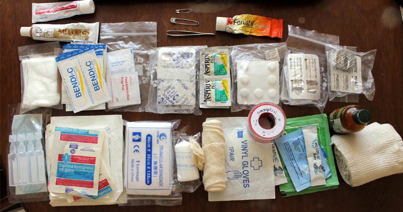 travel first aid kit list