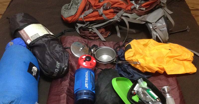 flying with backpacking gear