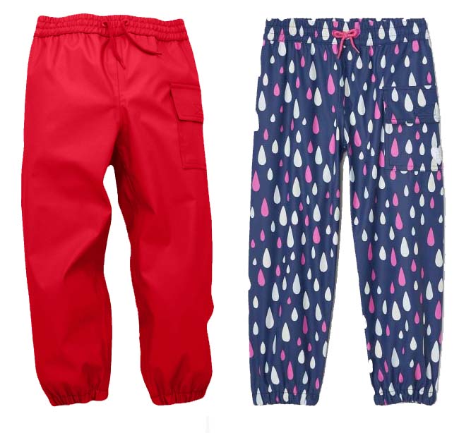 hatley kids waterproof splash pants