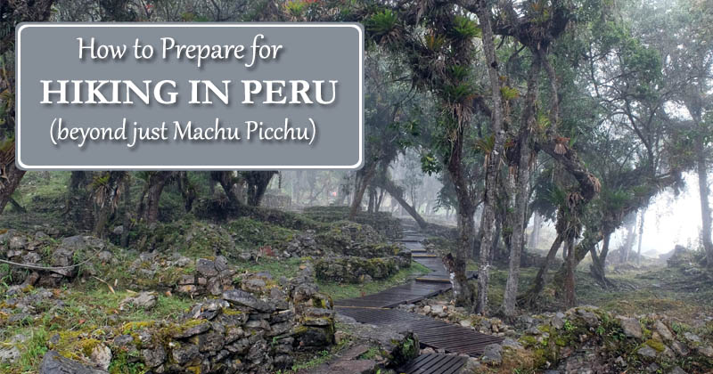 hiking in Peru