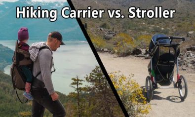 hiking stroller versus hiking carrier