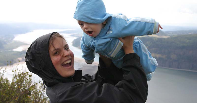 hiking with a baby