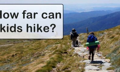 how far can kids hike