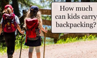 how much weight can kids carry backpacking and hiking