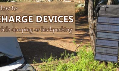 how to charge devices camping or backpacking