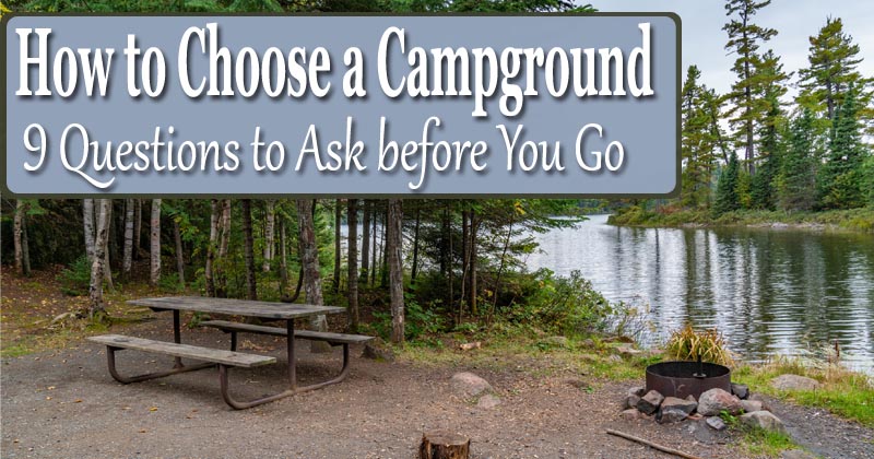 How to choose a campground