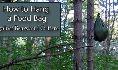 how to hang a food bag against bears and critters