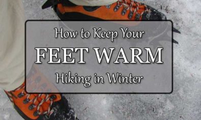 how to keep feet warm hiking in winter