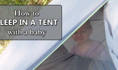 how to sleep in a tent with a baby