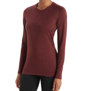 icebreaker oasis womens merino base layer