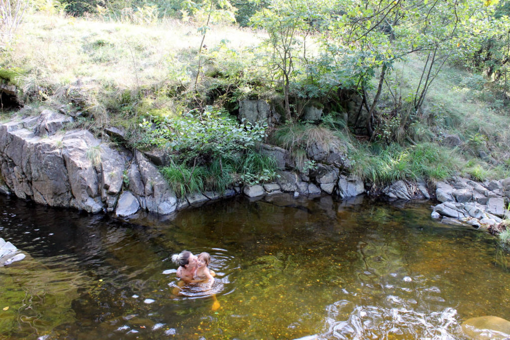 camping in crna river near valjevo in serbia