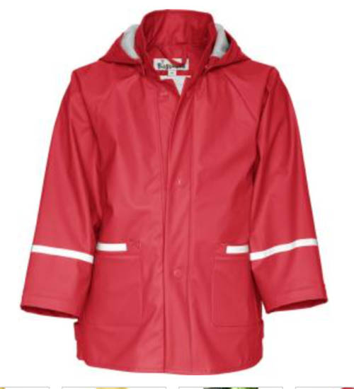 playshoes basic rain jacket for kids