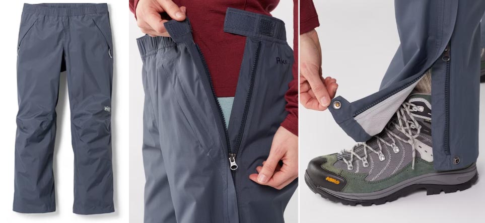 REI Rainier waterproof pants for women