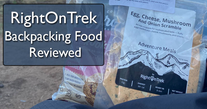 RightOnTrek backpacking food review