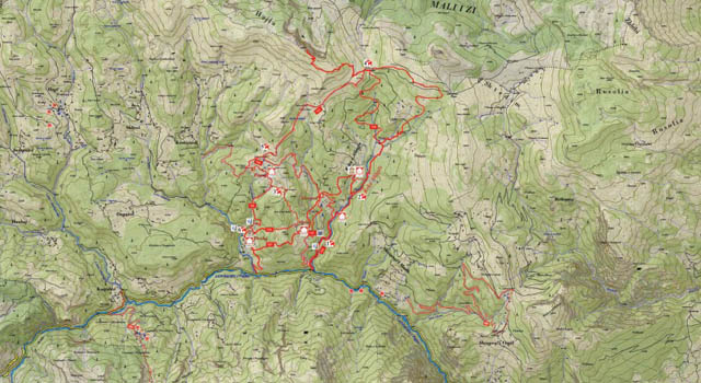 Rugova trail map