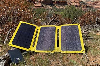 sunjack solar charger 15w for backpacking